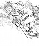 man on ladder
